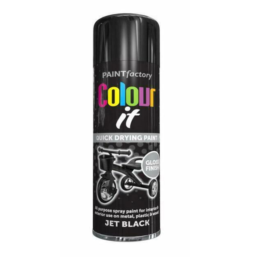 Paint-Factory-Colour-It-Spray-Paint-Jet-Black-250ml Paint-Factory-Colour-It-Spray-Paint-Jet-Black-250ml